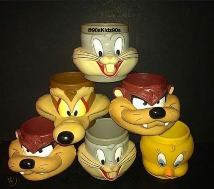 Tazas 3D Looney Tunes McDonalds 1995